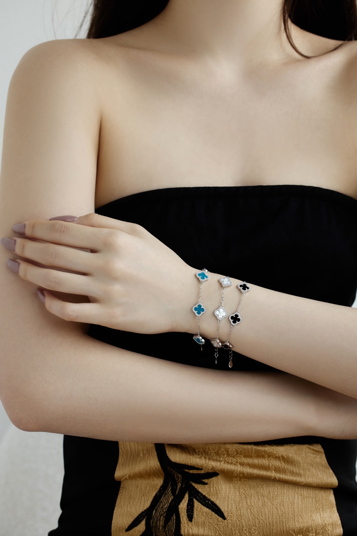 Silver Clover Bracelet