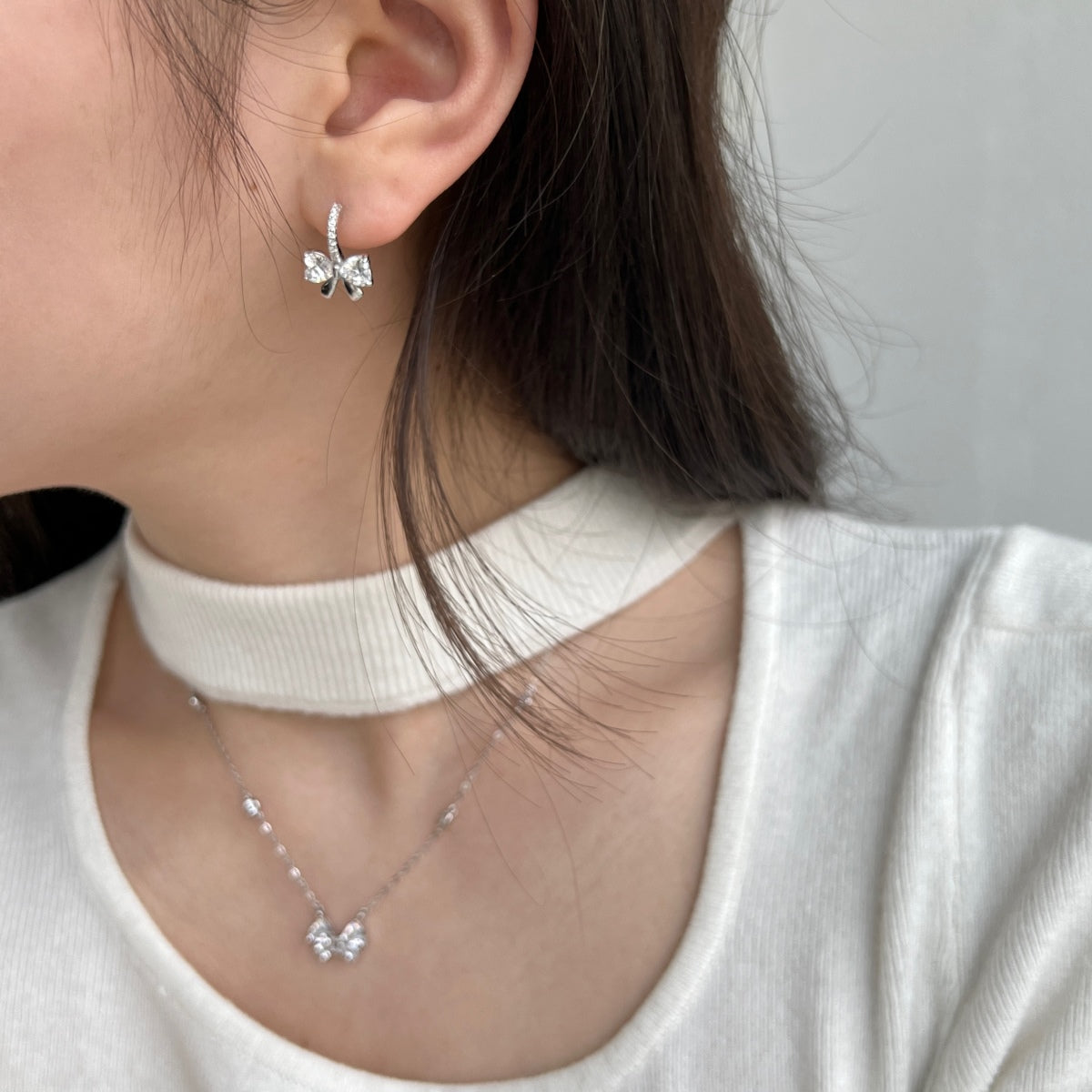 Bow Earrings 925 Silver