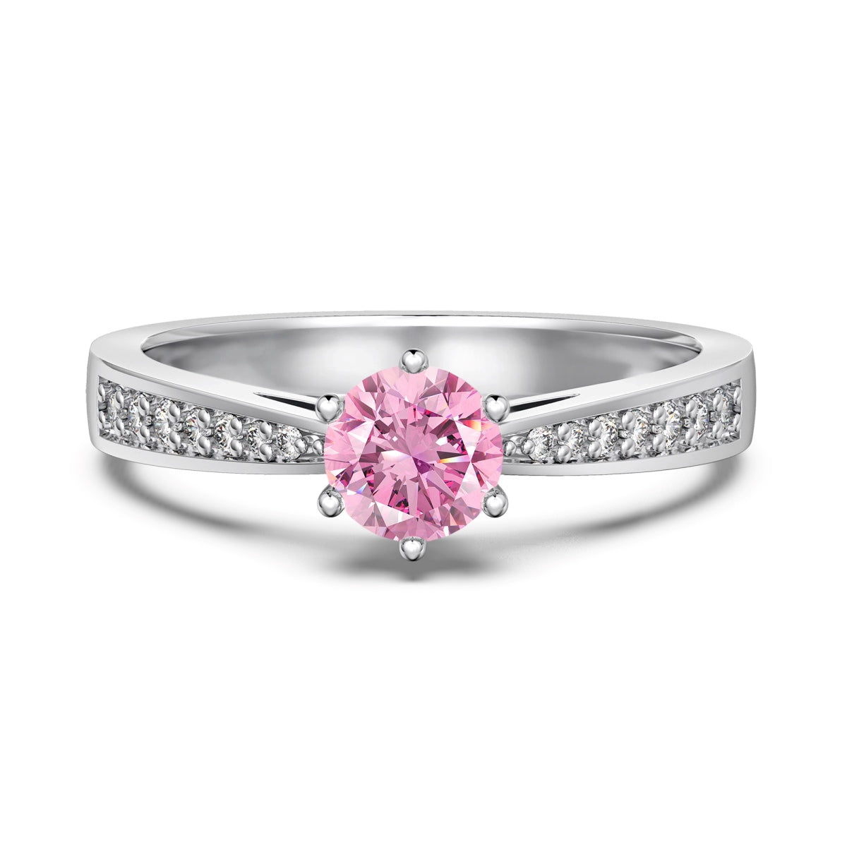 Rose Quartz Silver Ring - Stone of Love October Birthstone