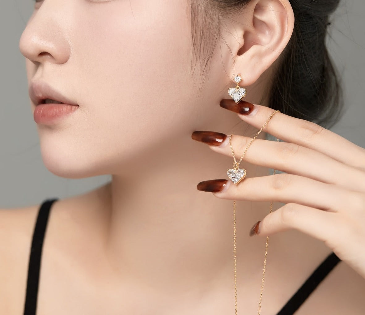 Goldplated Silver Earrings Featuring Zirconia
