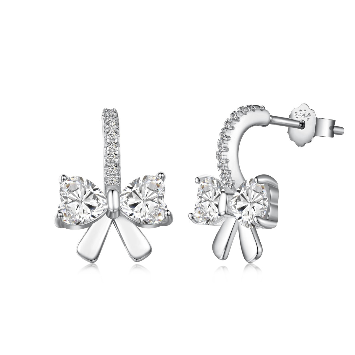 Bow Earrings 925 Silver