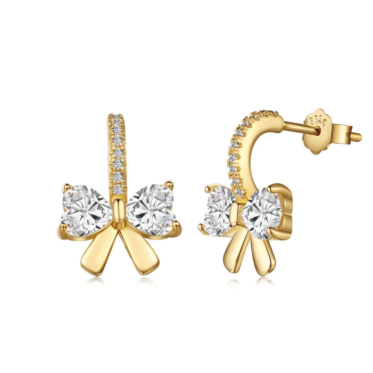 Bow Earrings 925 Silver