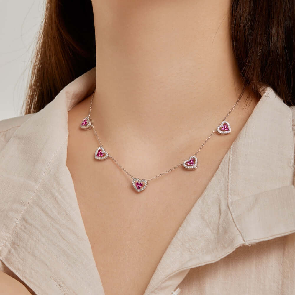 "925K Silver Heart Necklace
