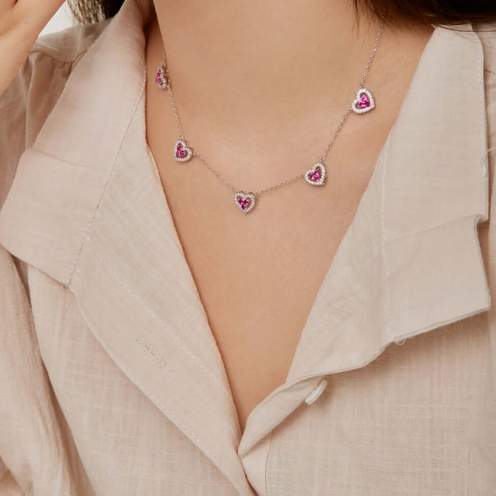 "925K Silver Heart Necklace
