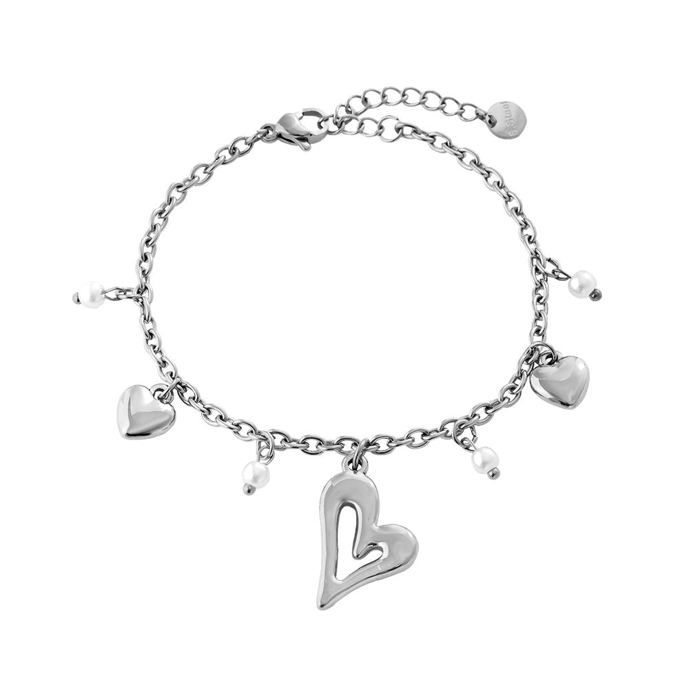 Hearts Charm Bracelet