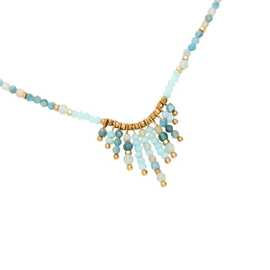 Beads Boho Edelstahl Halskette