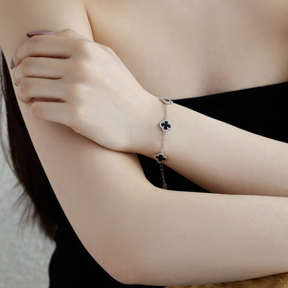 Silver Clover Bracelet