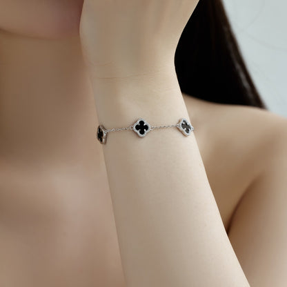 Silver Clover Bracelet