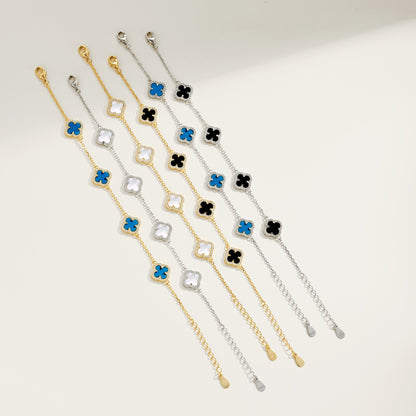 Silver Clover Bracelet