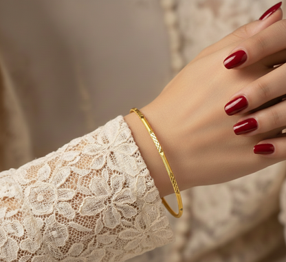 22 Ayar kaplama Ajda Altın Bilezik