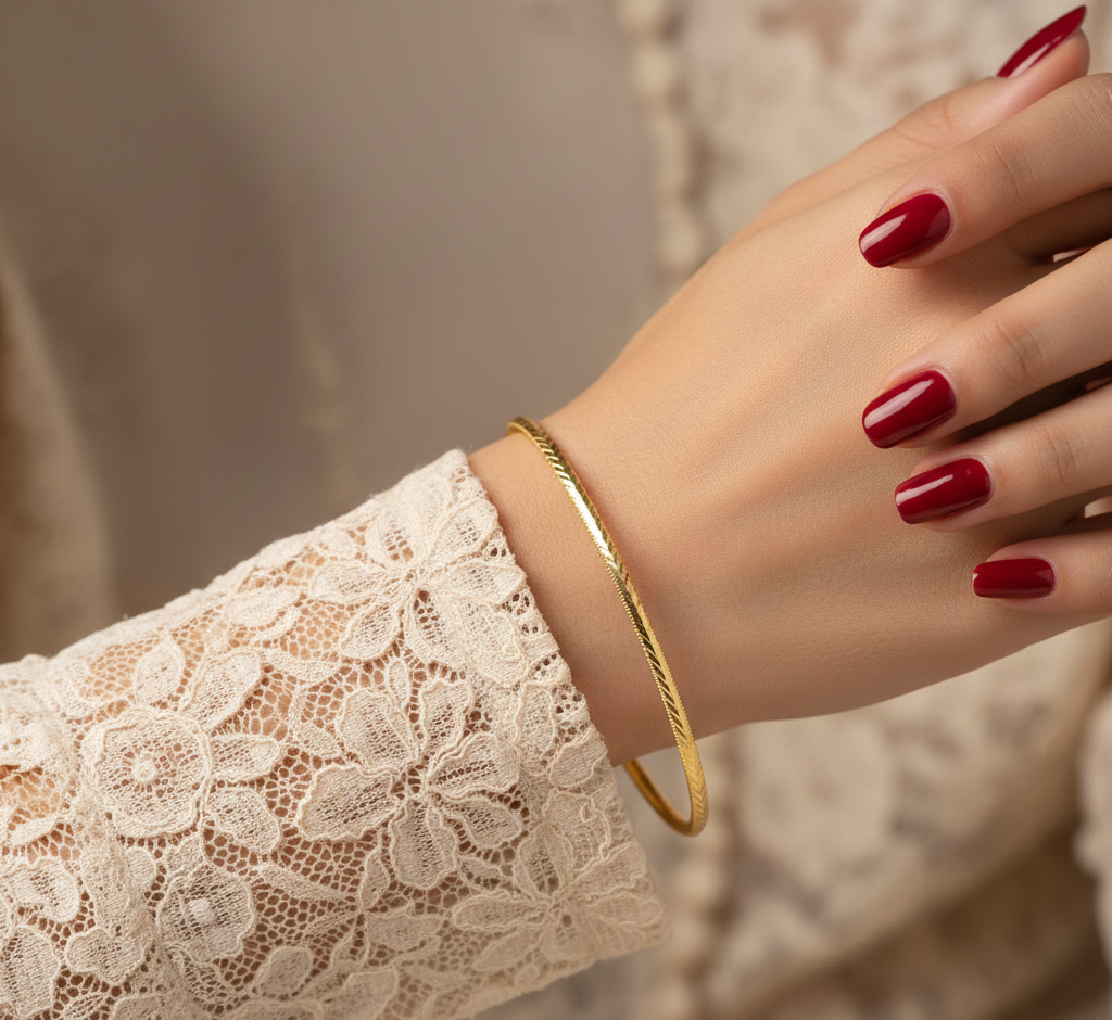 Başak Ajda 22 Ayar Altın kaplama Bilezik