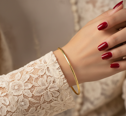 Başak Ajda 22 Ayar Altın kaplama Bilezik