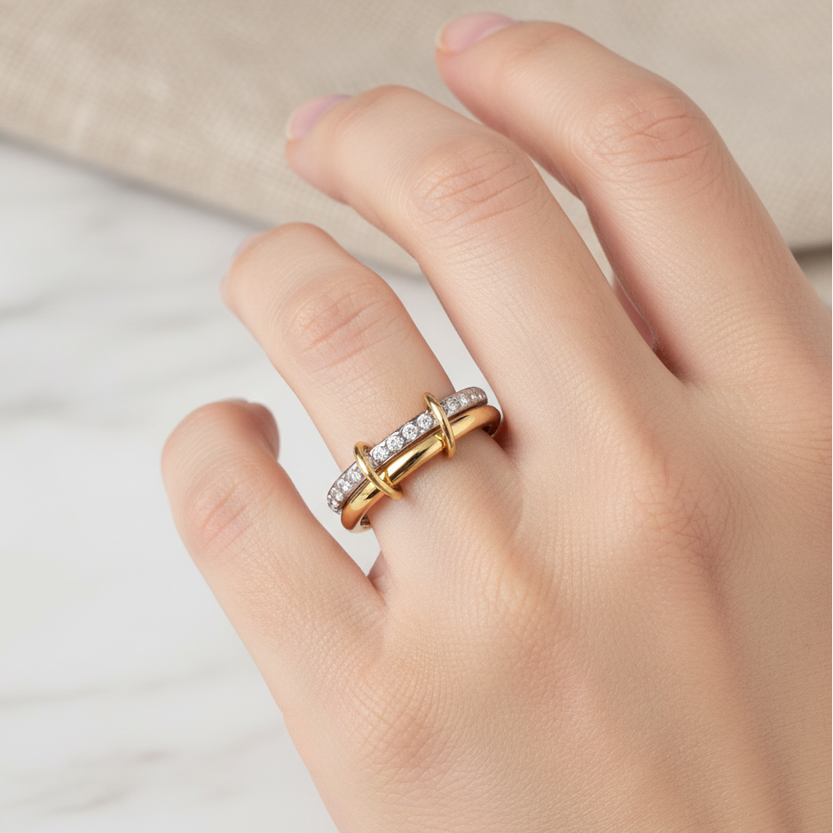 Stainless Steel Spinelli Stacking Ring