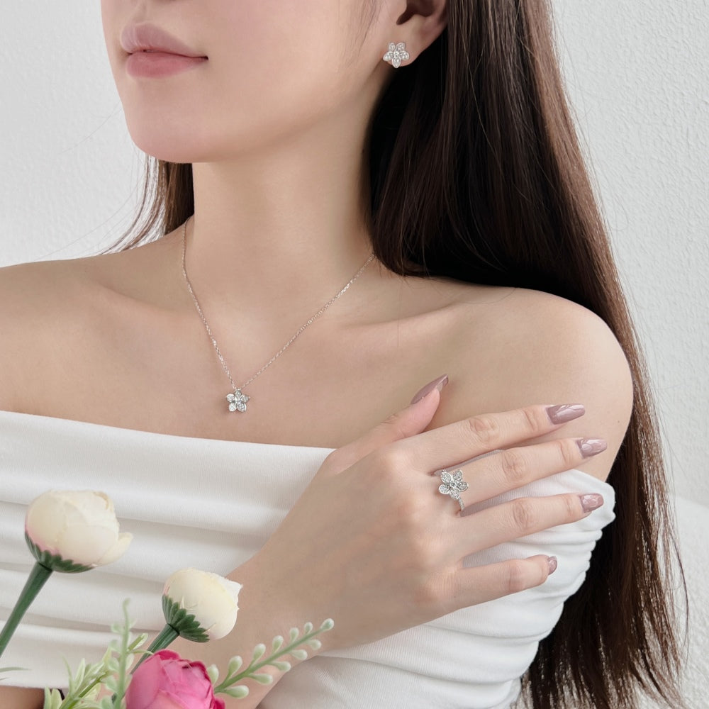 Statement-Ohrringe aus Sterlingsilber mit Zirkonia