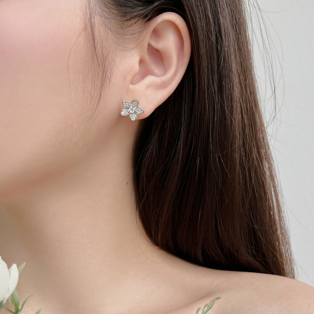 Statement-Ohrringe aus Sterlingsilber mit Zirkonia