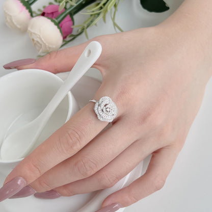 Sterling Silver Rosa Ring