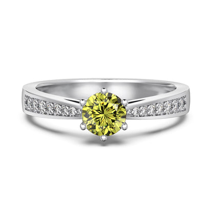 Peridot Gümüş Yüzük - Ağustos Doğum Taşı