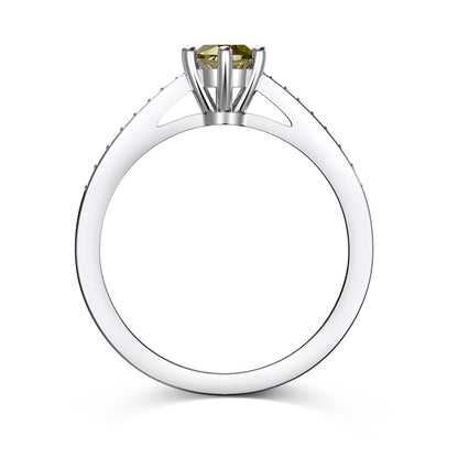 Peridot Gümüş Yüzük - Ağustos Doğum Taşı