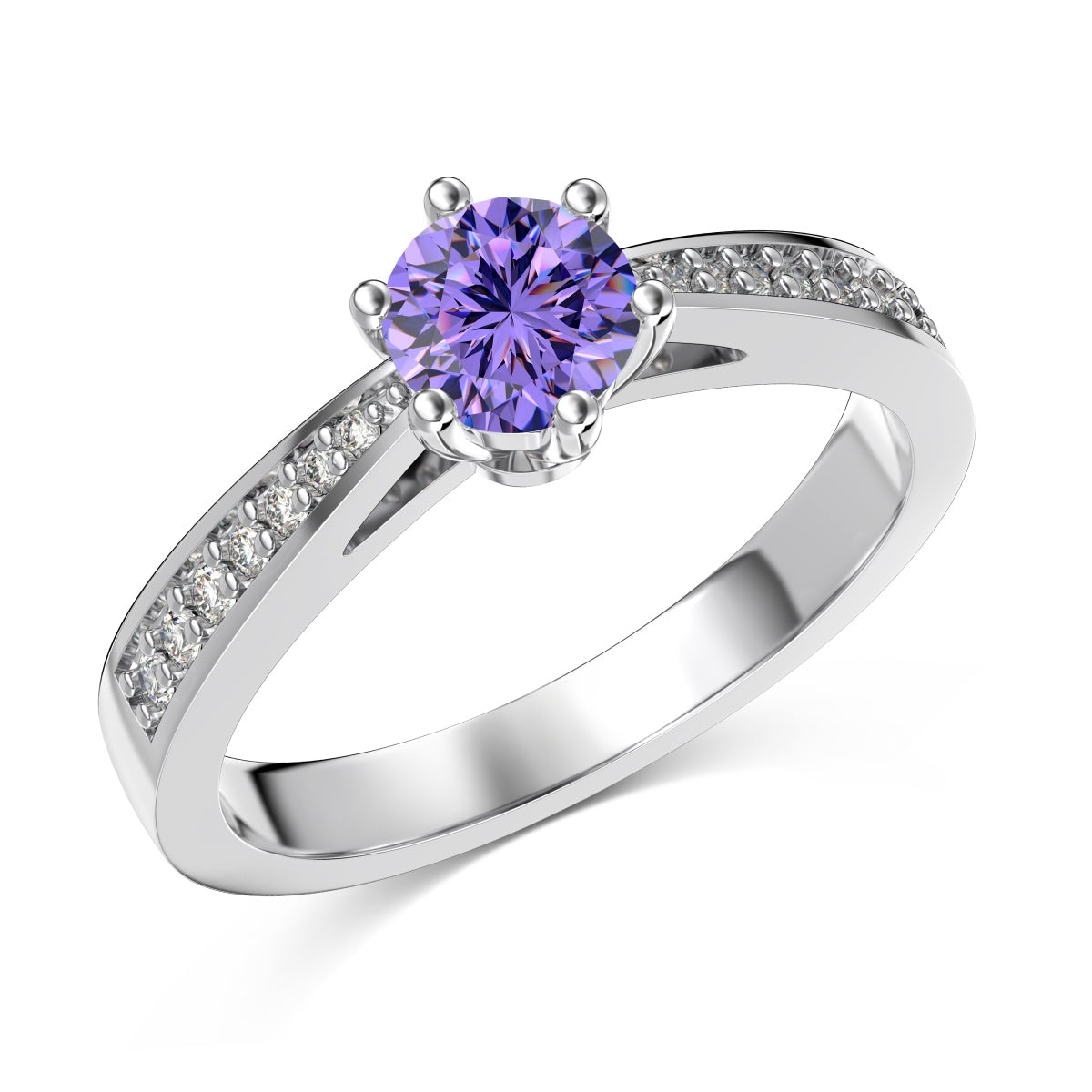 Amethyst-Silberring – Geburtsstein für Februar