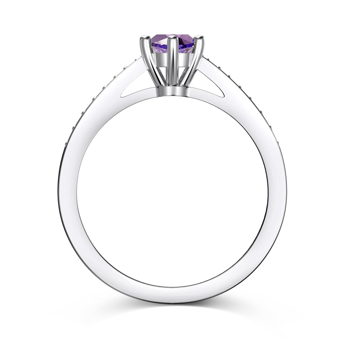 Amethyst-Silberring – Geburtsstein für Februar