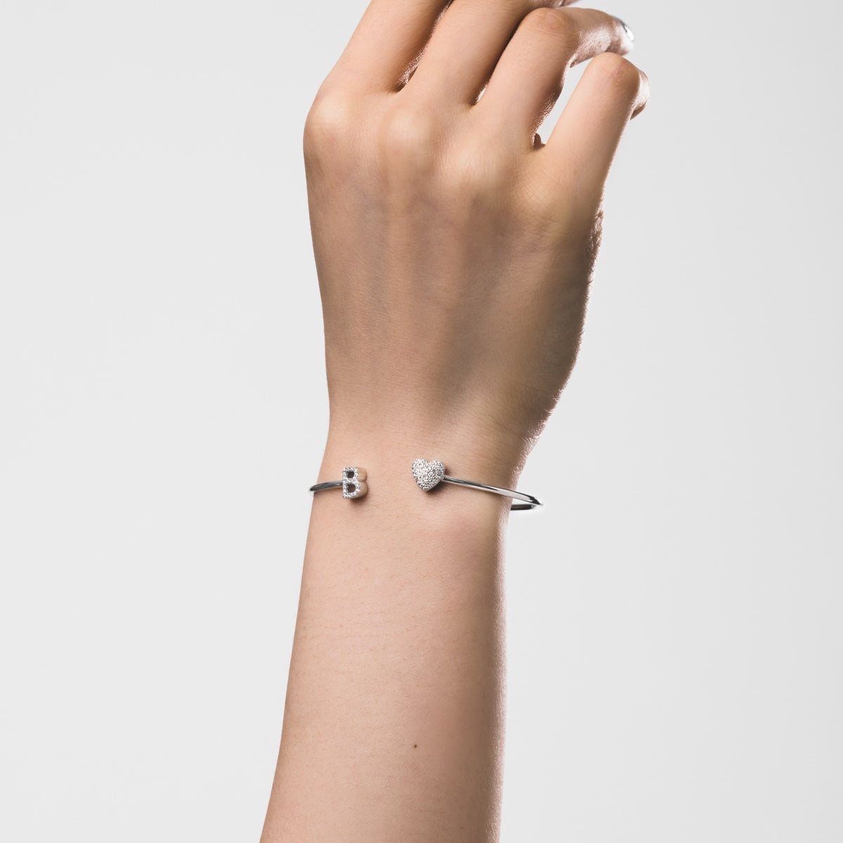925 Silver Bangle Letter