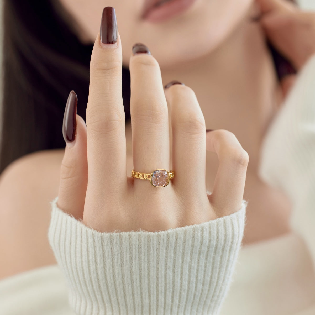 Silver Ring Gold Plated