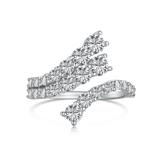 Zirconia Sparkle Silver Ring