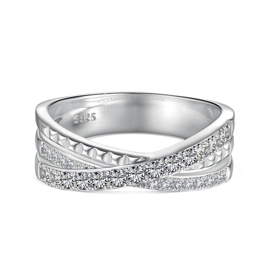 Sterling Silver Ring with Zirconia