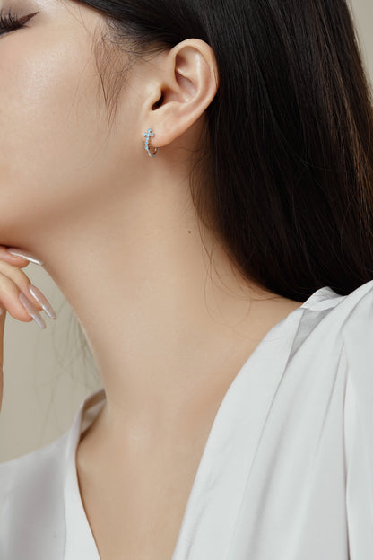 Silver Stone Earring 925k Silver