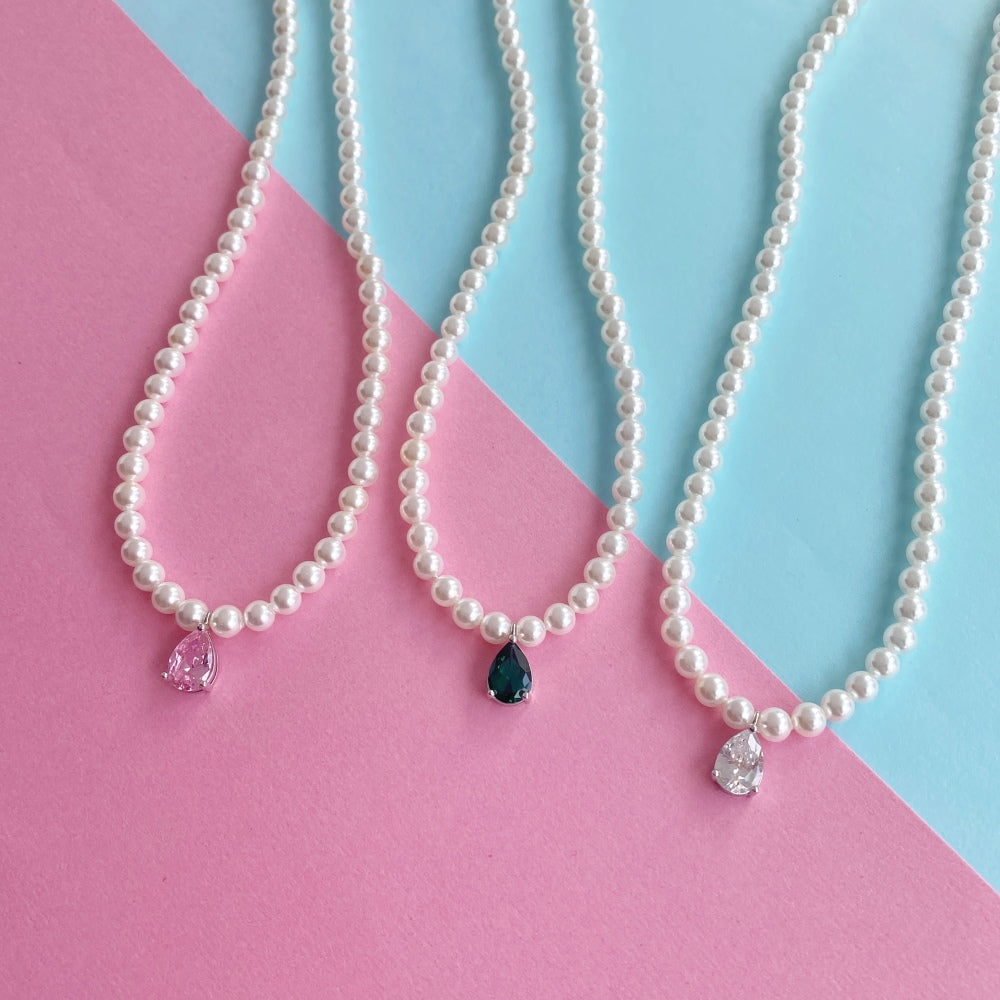 „Silberne Eleganz: 5 mm Muschelperlenkette“