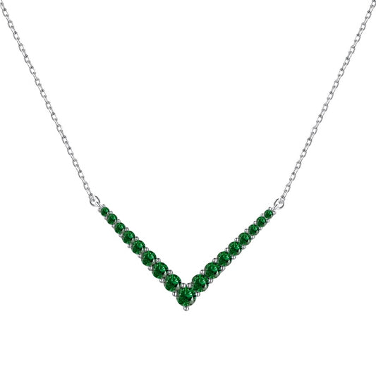 Sterling Silver Zirconia Necklace