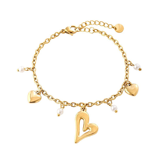 Hearts Charm Bracelet