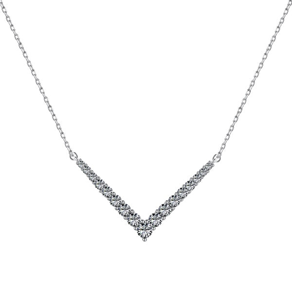 Sterling Silver Zirconia Necklace