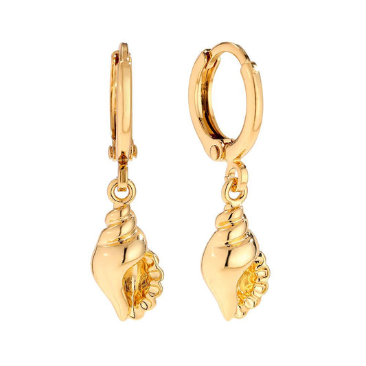 🐚 Shell Hoop Earrings