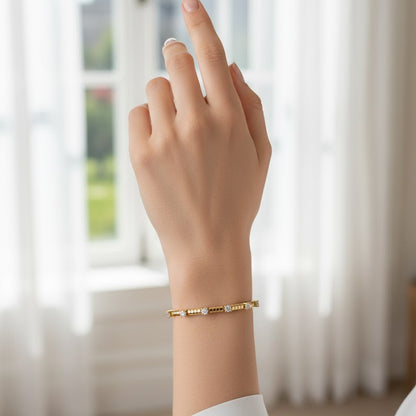 14K Plated Zirconia Bracelet