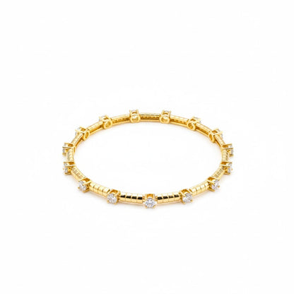 14K Plated Zirconia Bracelet